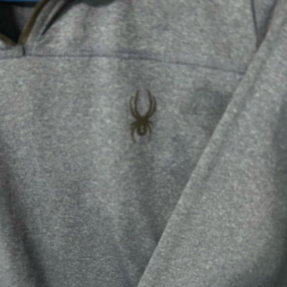 Spyder Active Blue Quarter-Zip Top - Picture 2 of 7